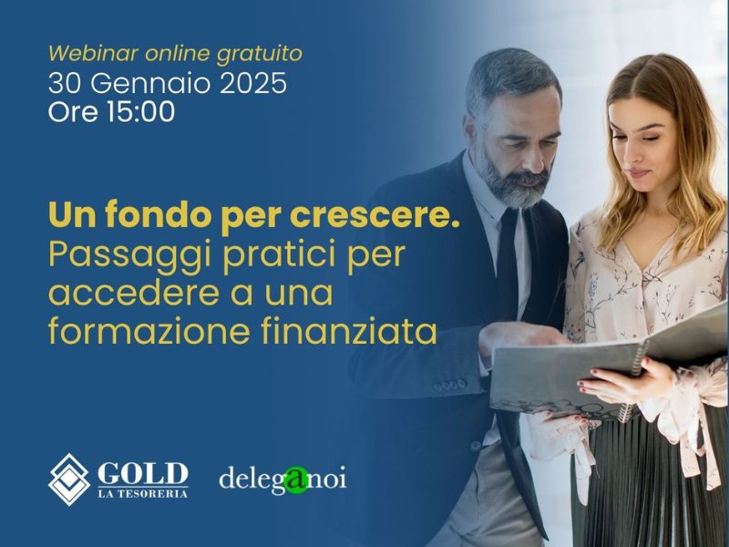 banner webinar dedicato al Fondo Nuove Competenze 2025